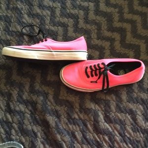 Bright pink Vans
